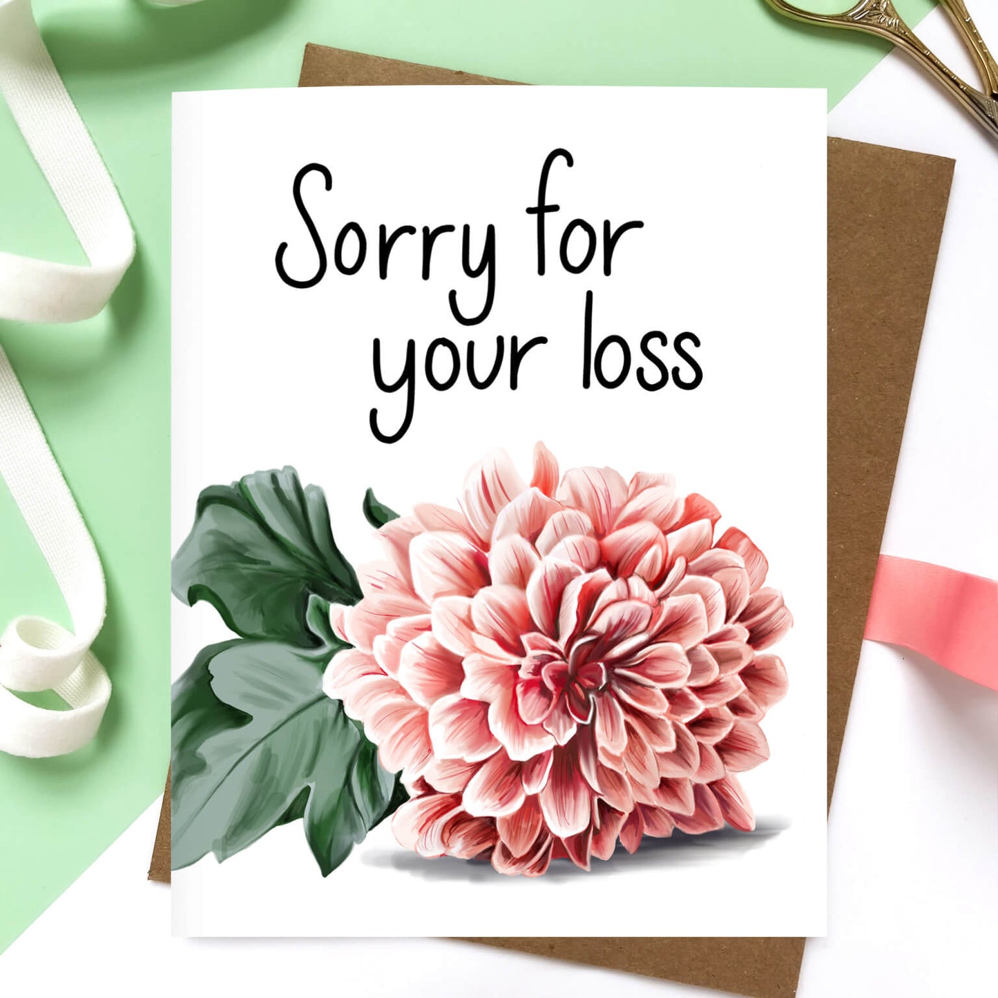 Loss Flower Sympathy Card