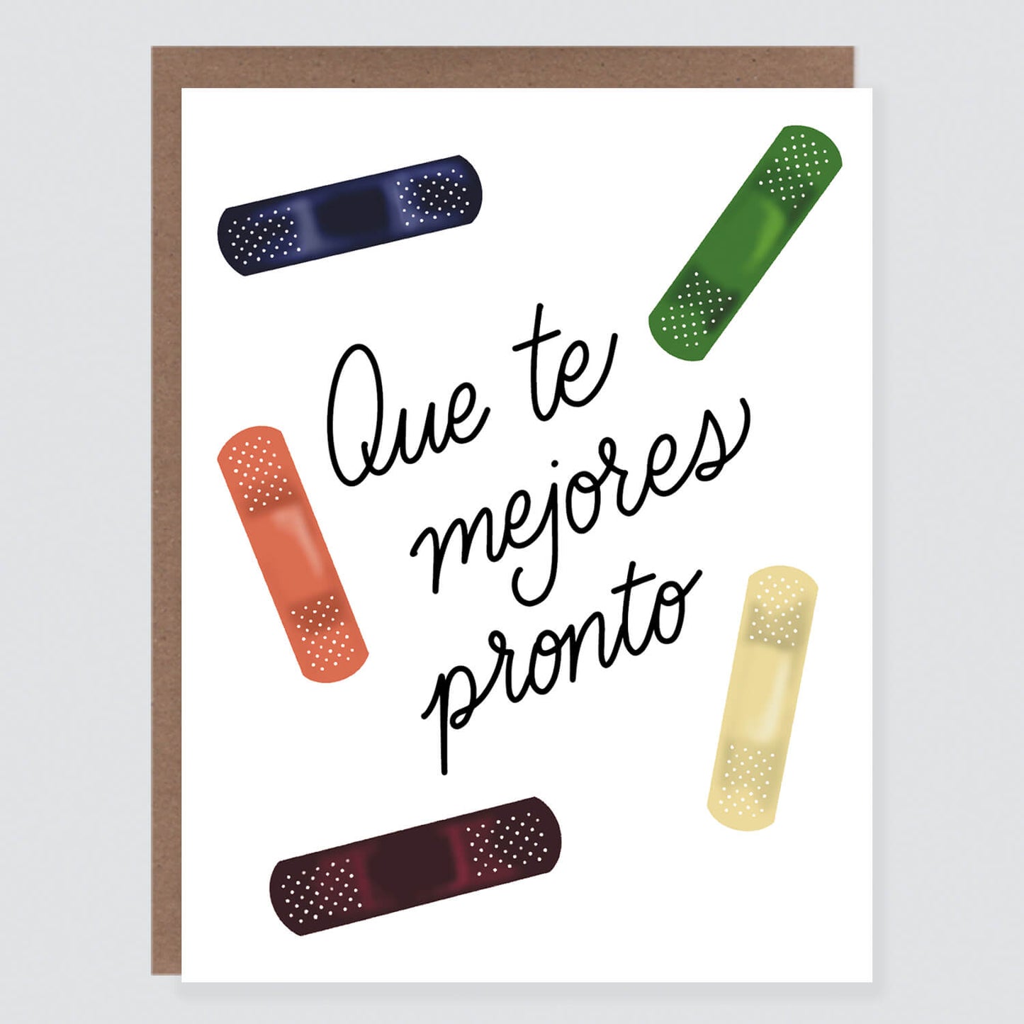 Get Well Pronto Bandage Spanish Card - Case of 6