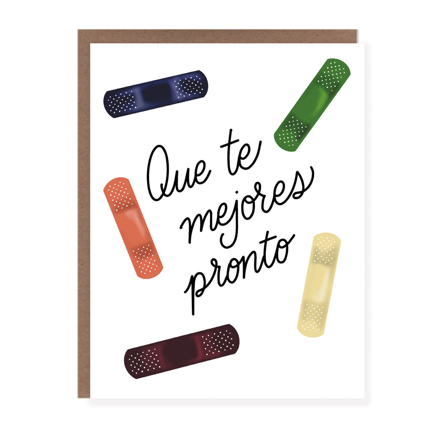 Get Well Pronto Bandage Spanish Card - Case of 6