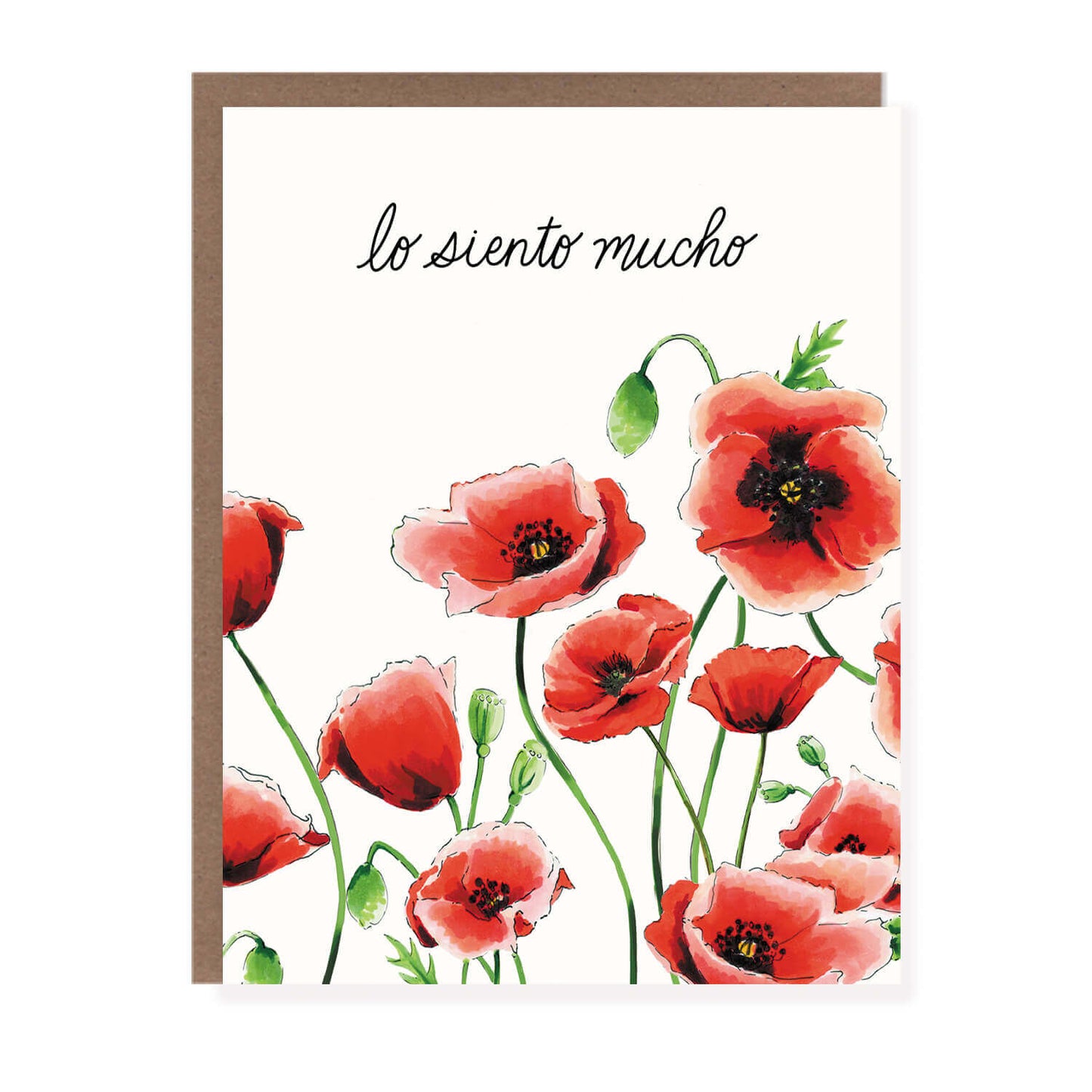 Lo Siento Poppies Card
