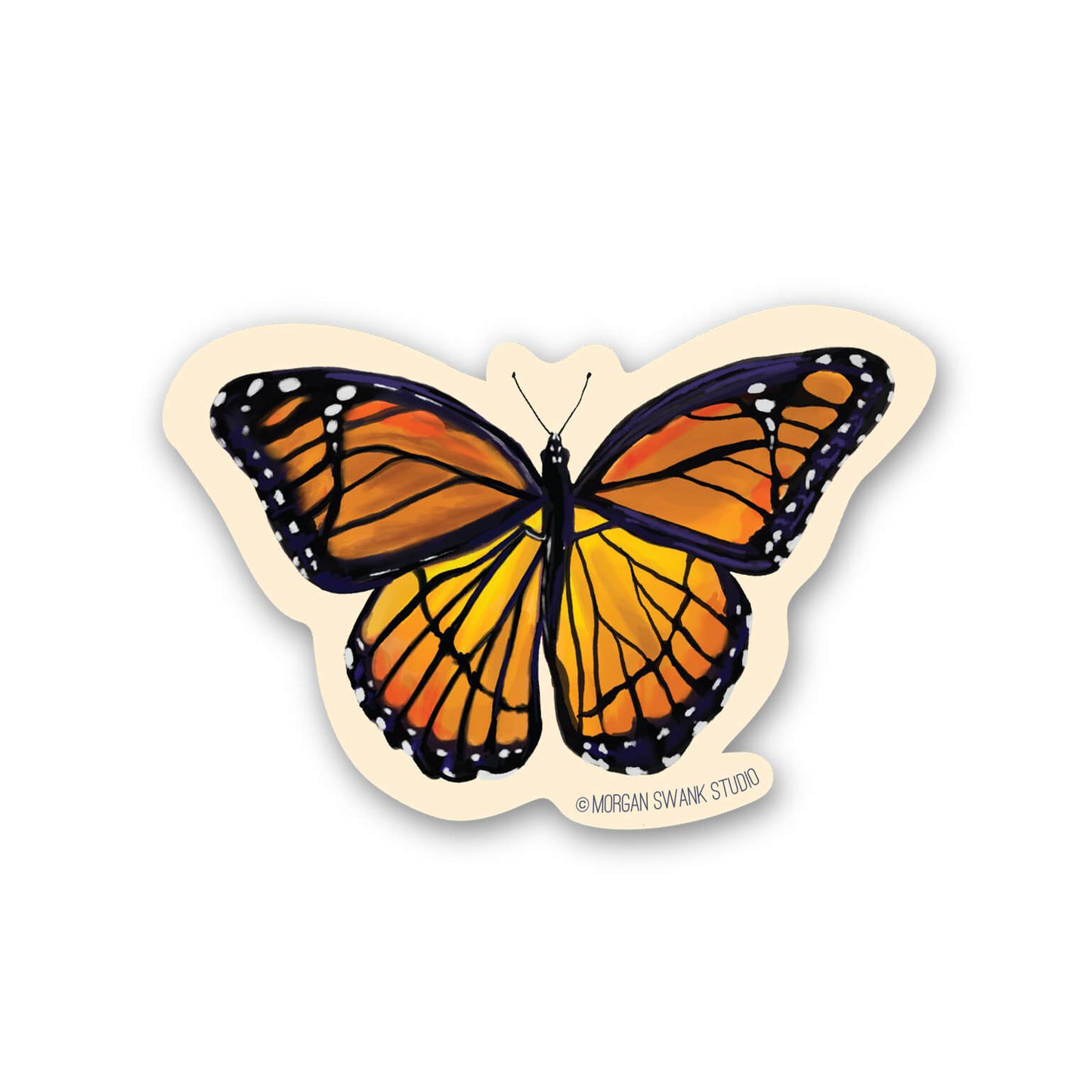 Monarch Butterfly Sticker