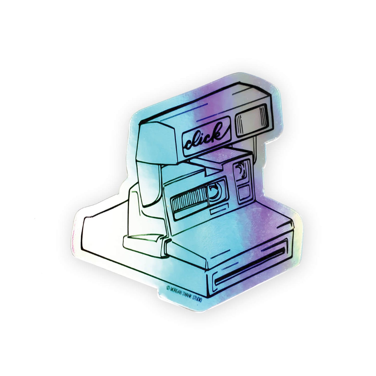 Vintage Camera Holographic Vinyl Sticker