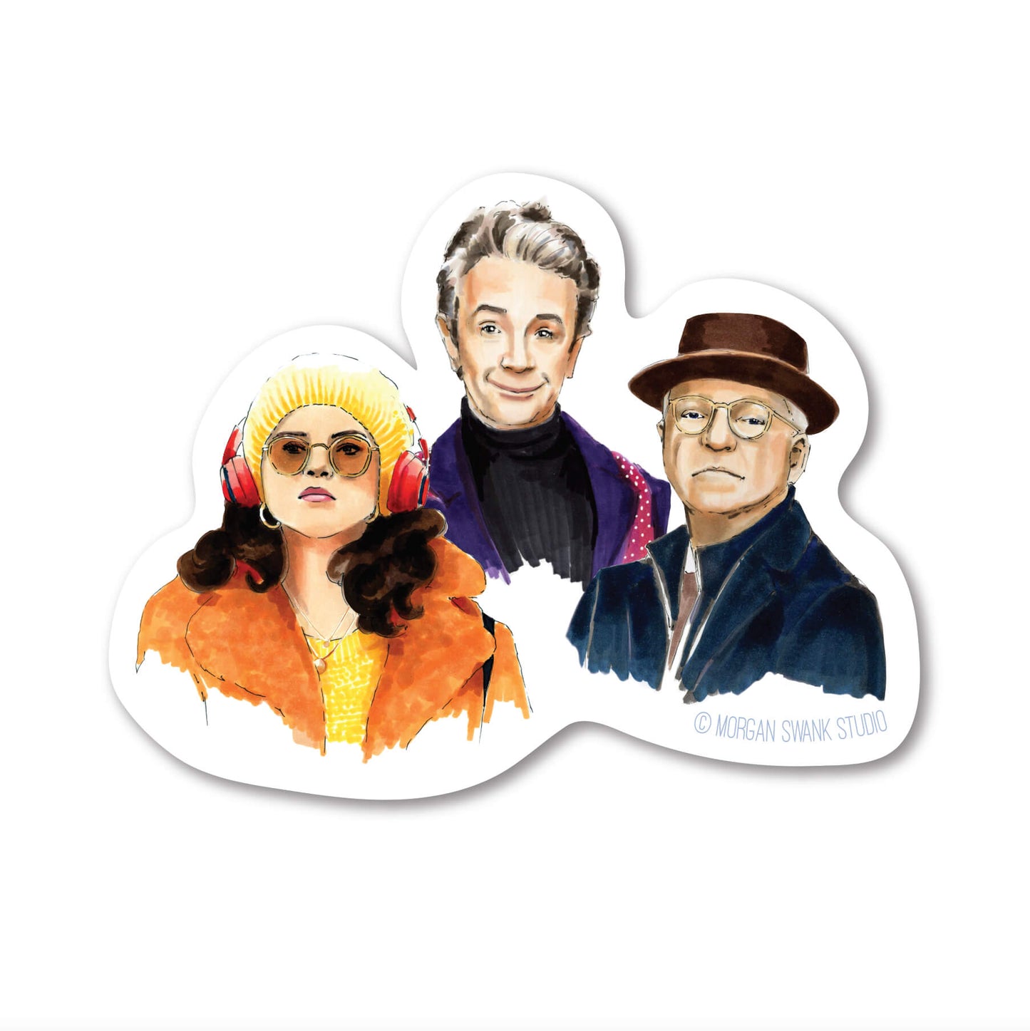 Only Murders Characters Sticker - Case of 6