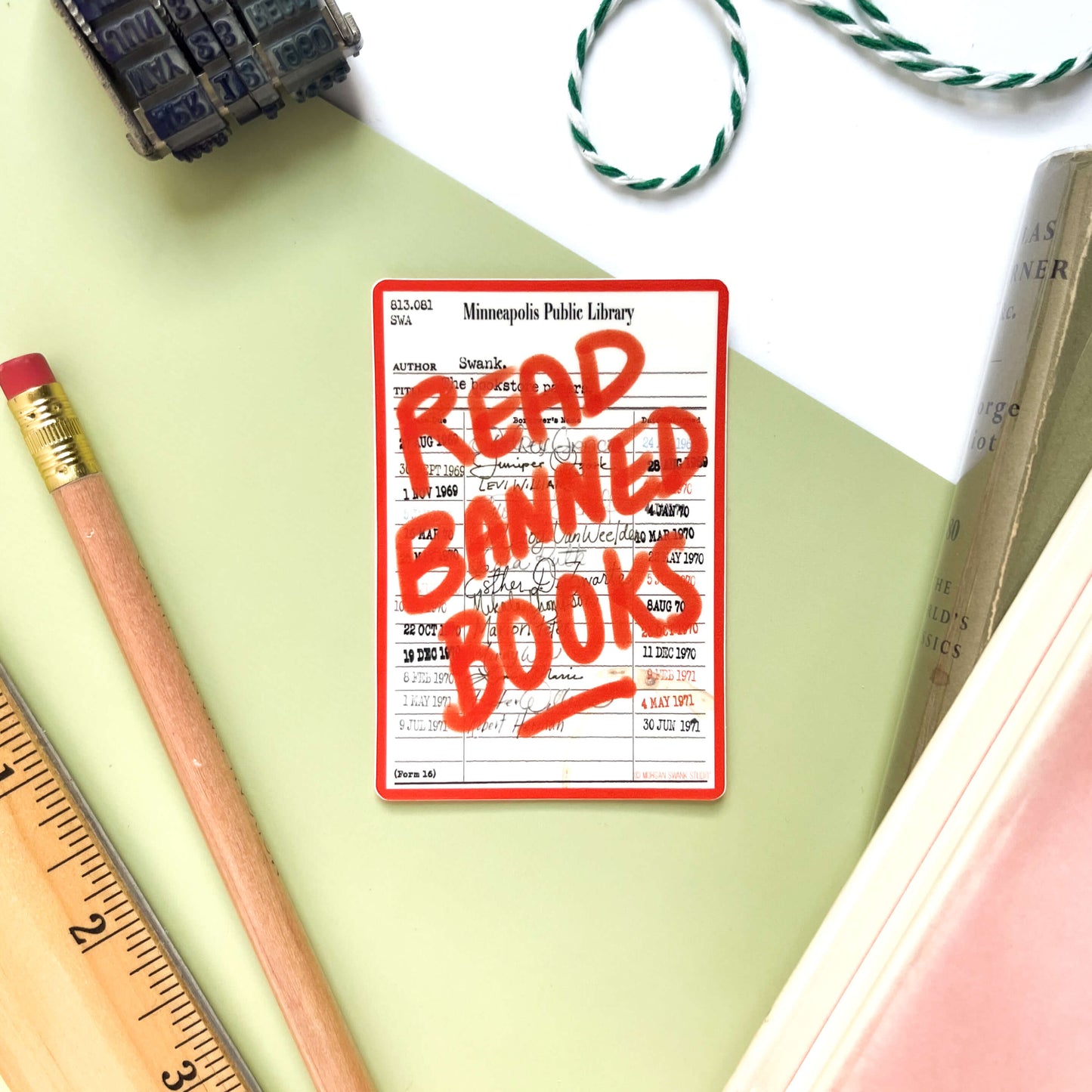 Read Banned Books Sticker - Case of 6
