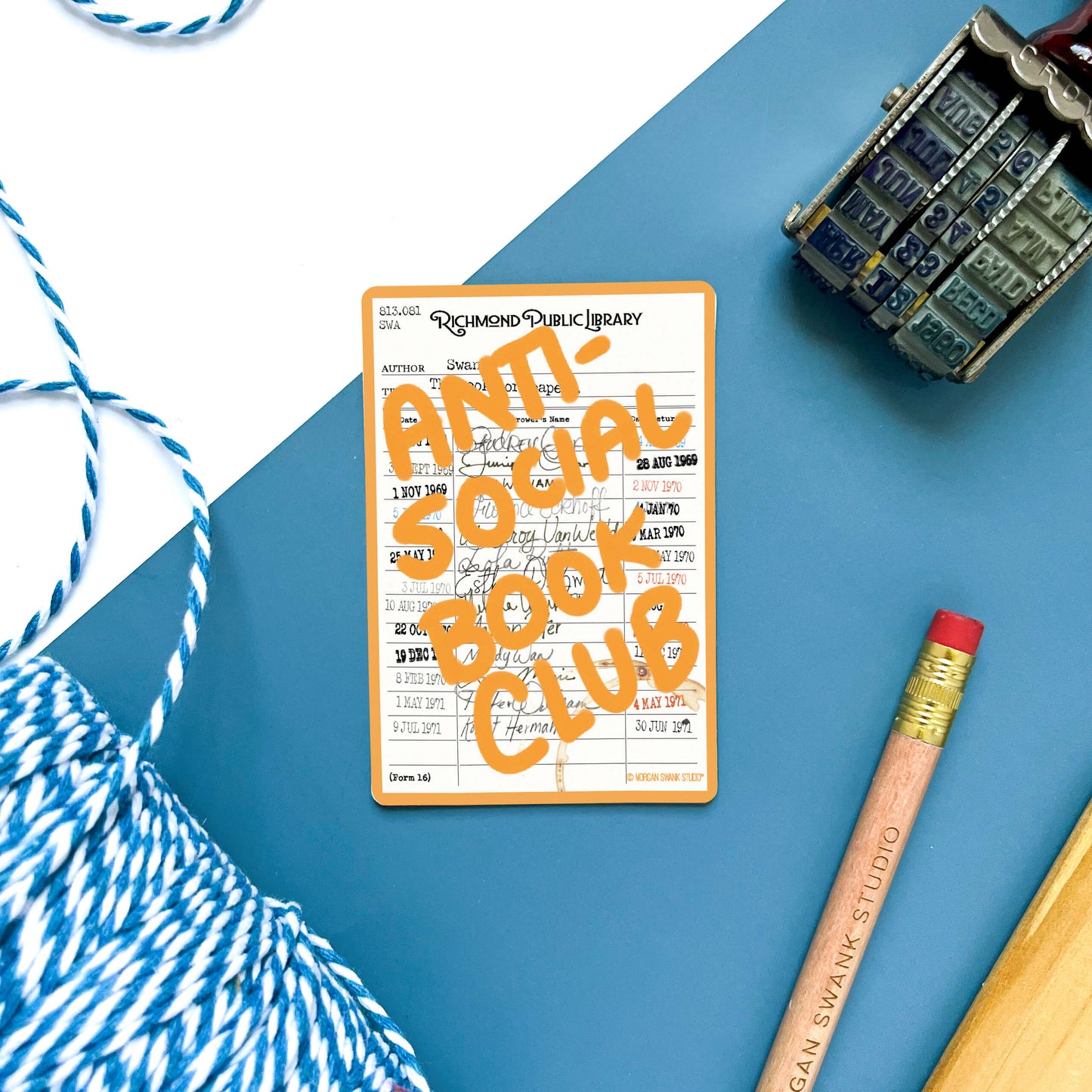 Anti-Social Book Club Sticker - Case of 6
