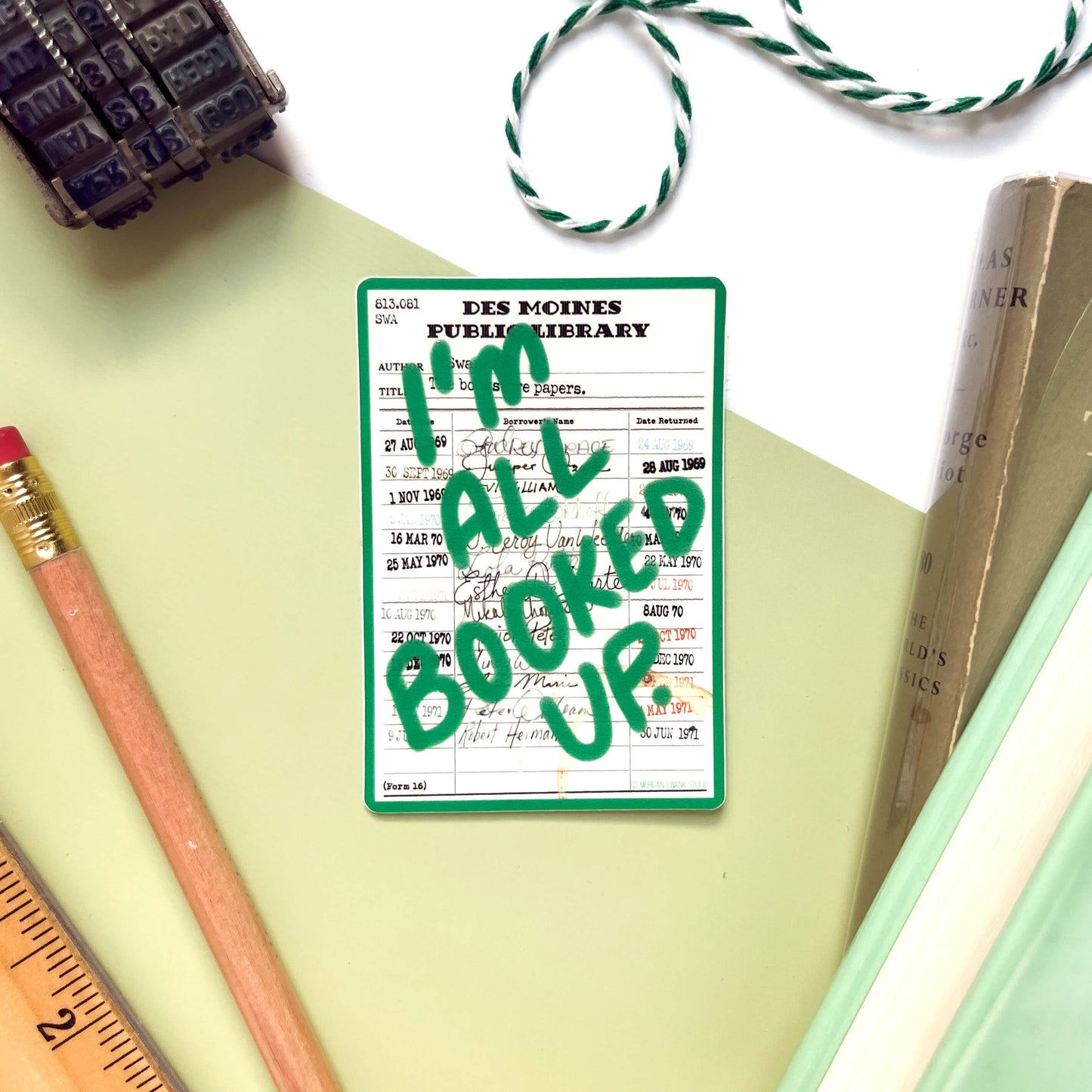All Booked Up Sticker - Case of 6