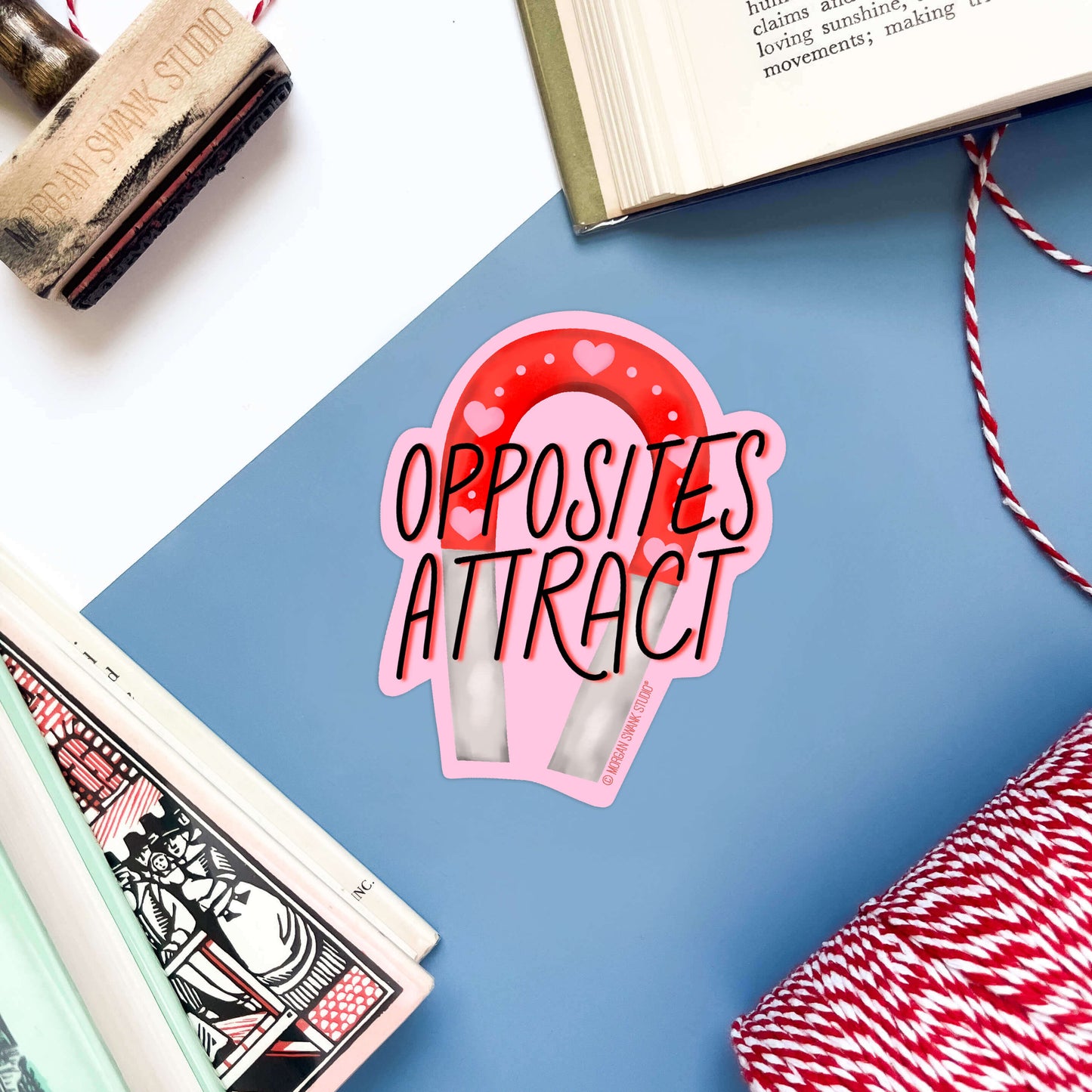 Opposites Attract Sticker