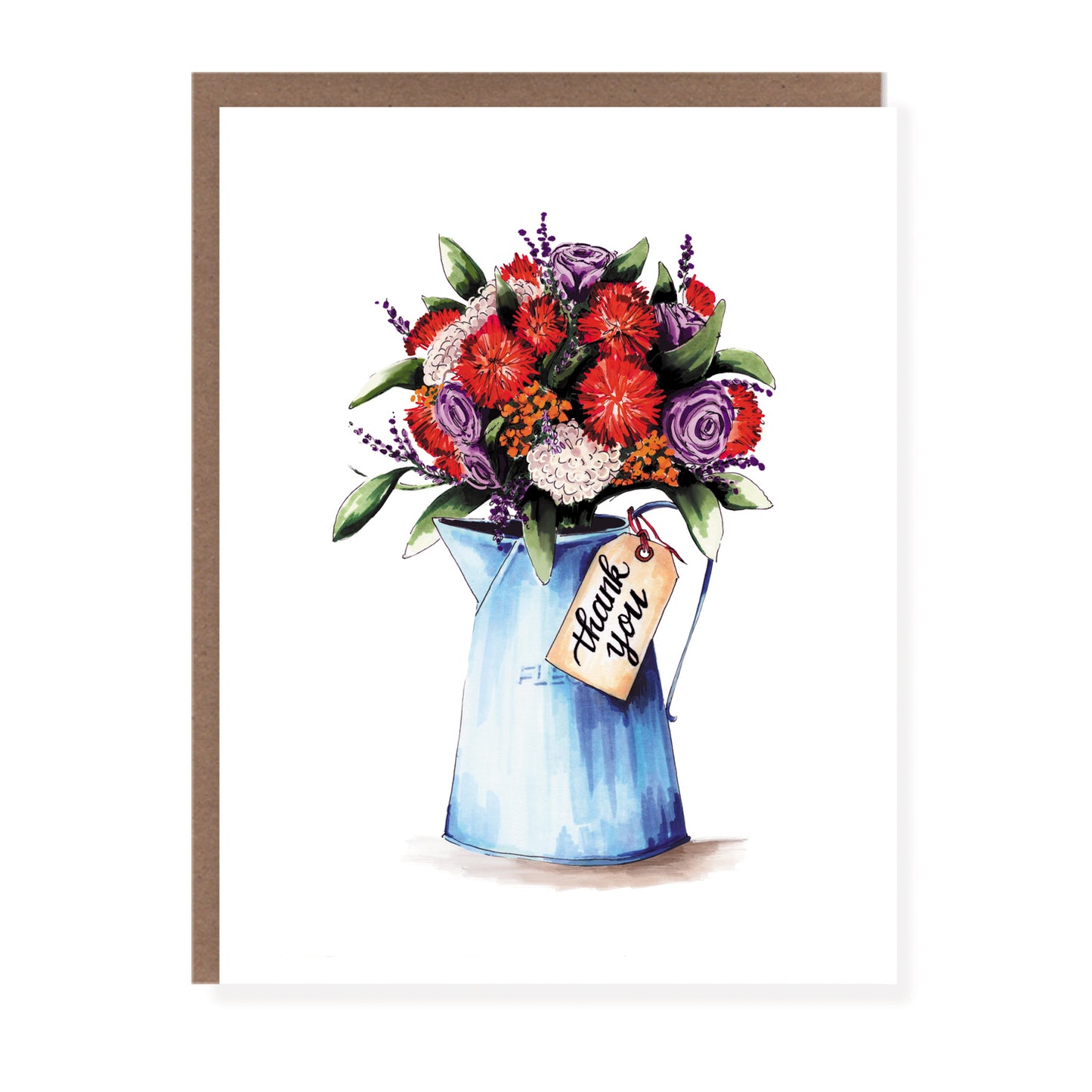 Flower Can Thank You Card - Case of 6
