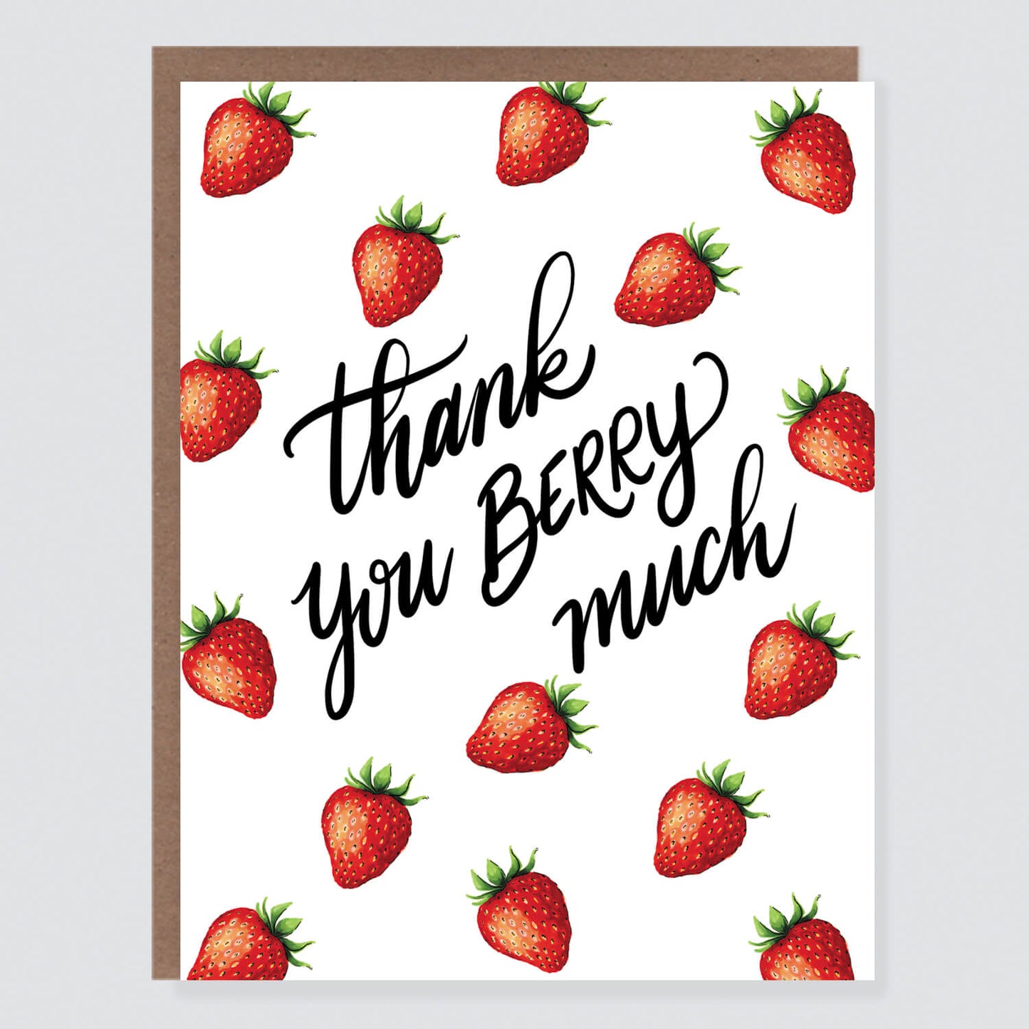 Strawberry Punny Thank You Card - Case of 6