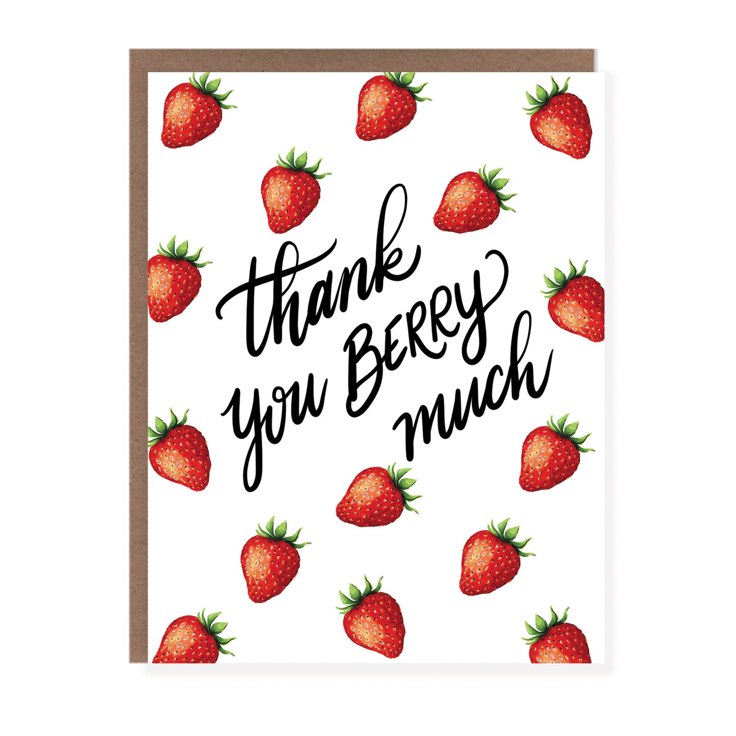 Strawberry Punny Thank You Card - Case of 6