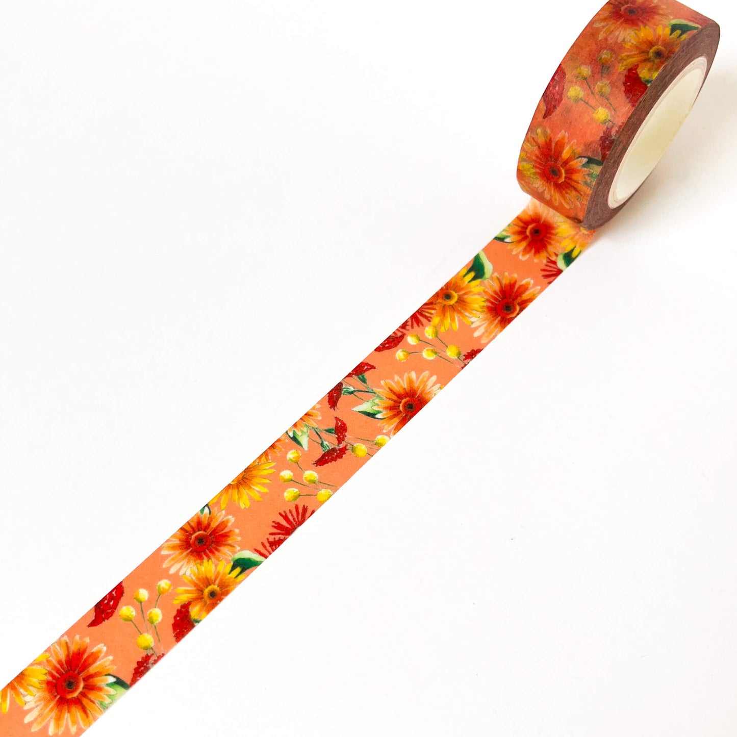 Gerbera Daisy Floral Washi Tape