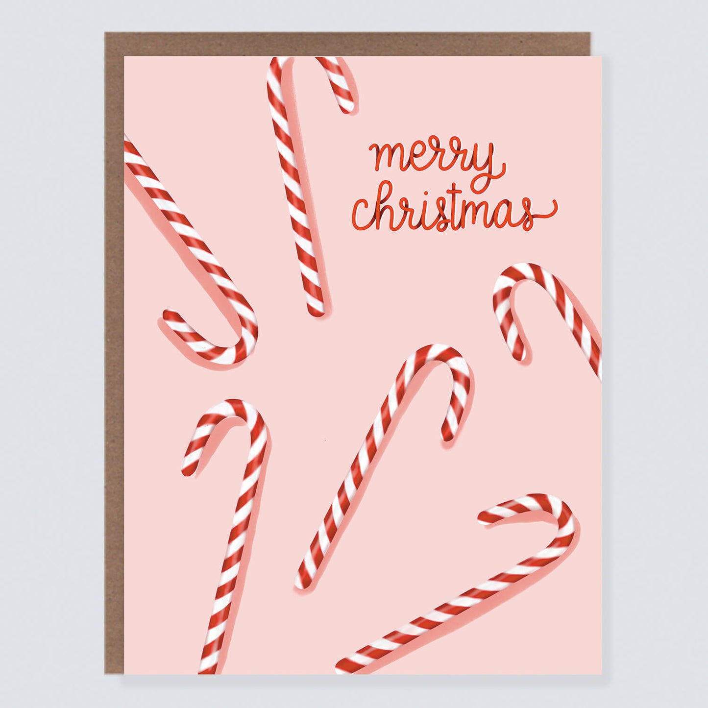 Candy Cane | Pink Christmas Card - Case of 6