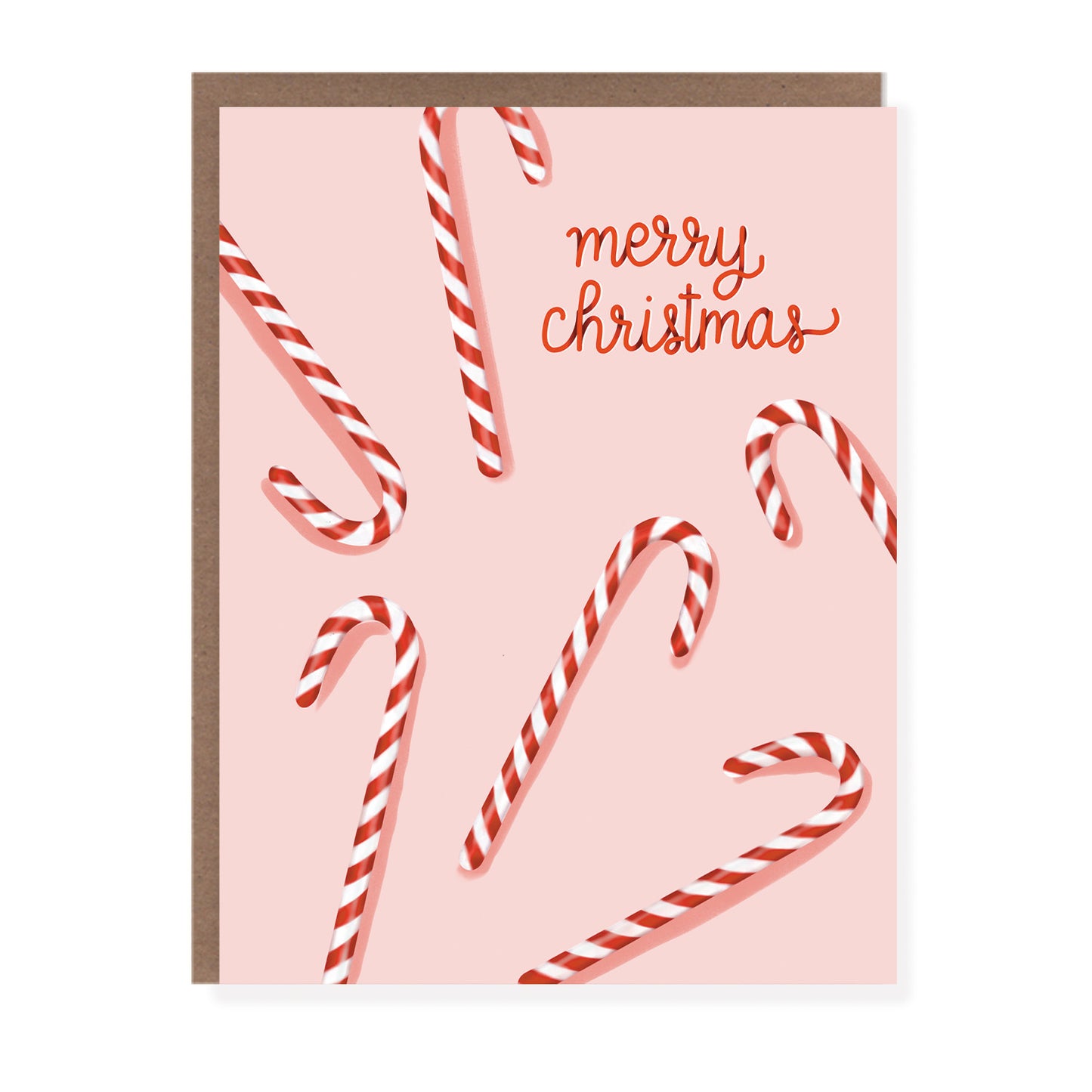 Candy Cane | Pink Christmas Card - Case of 6
