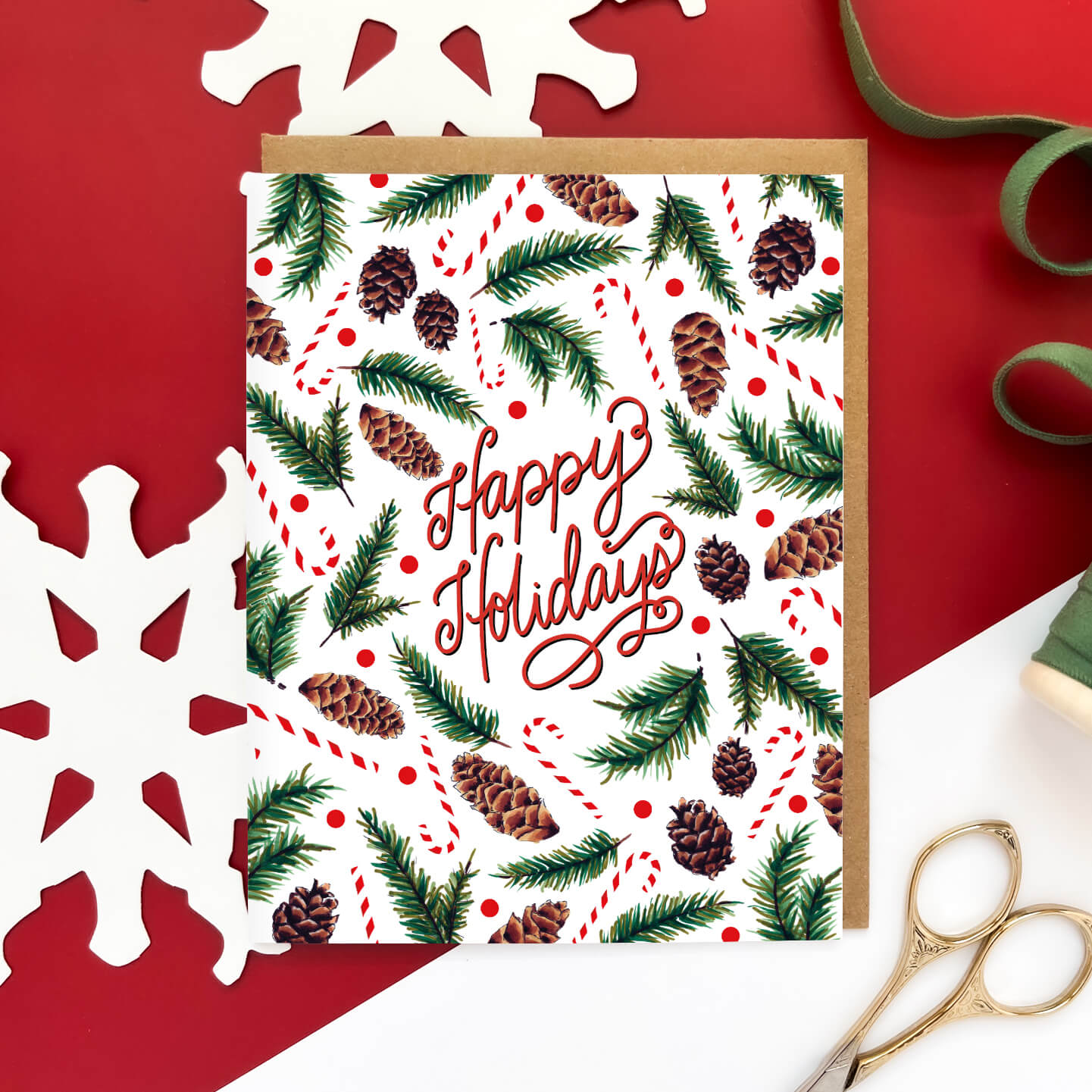 Scatter Print Holiday Card - Case of 6