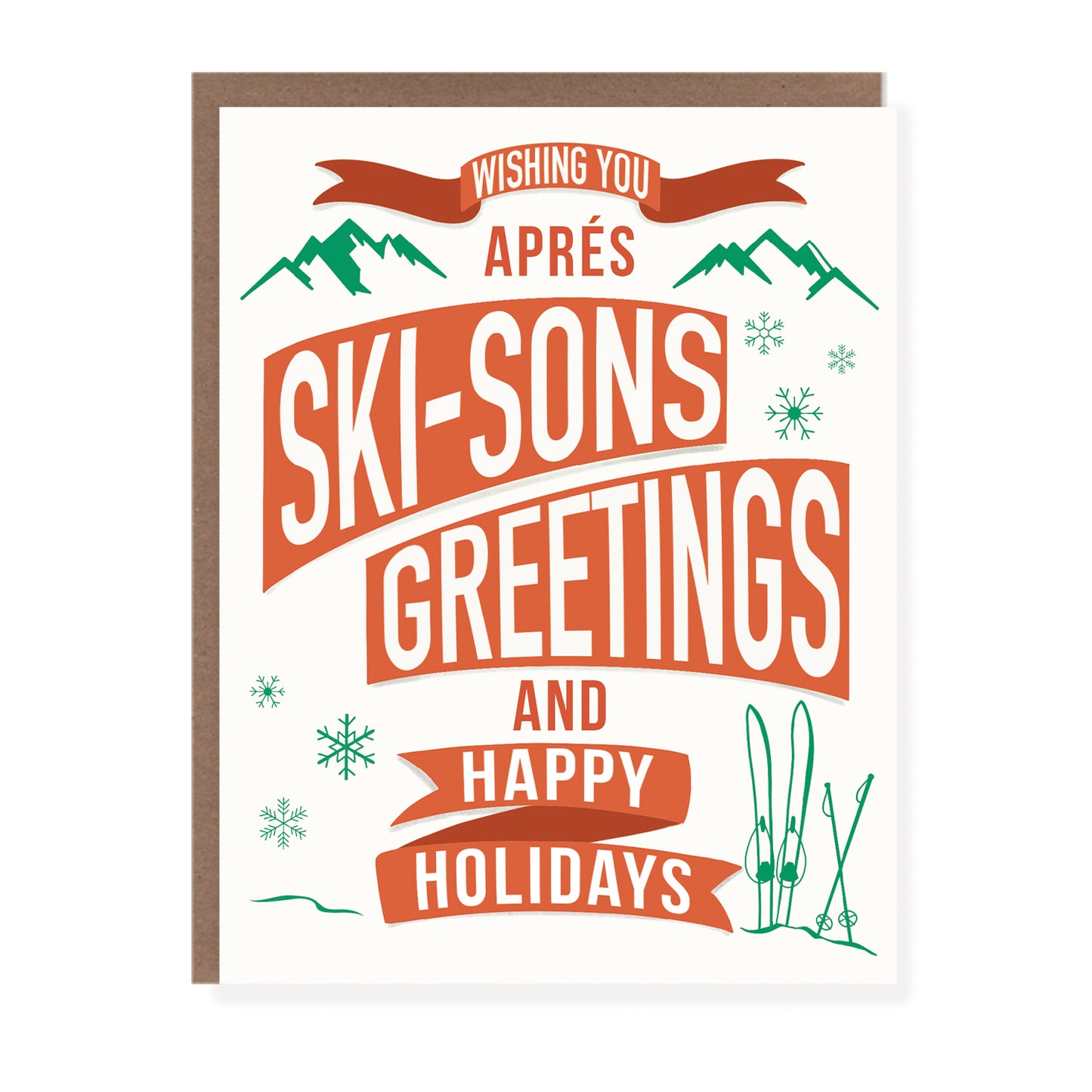 Apres Ski Seasons Greetings | Christmas Card - Case of 6