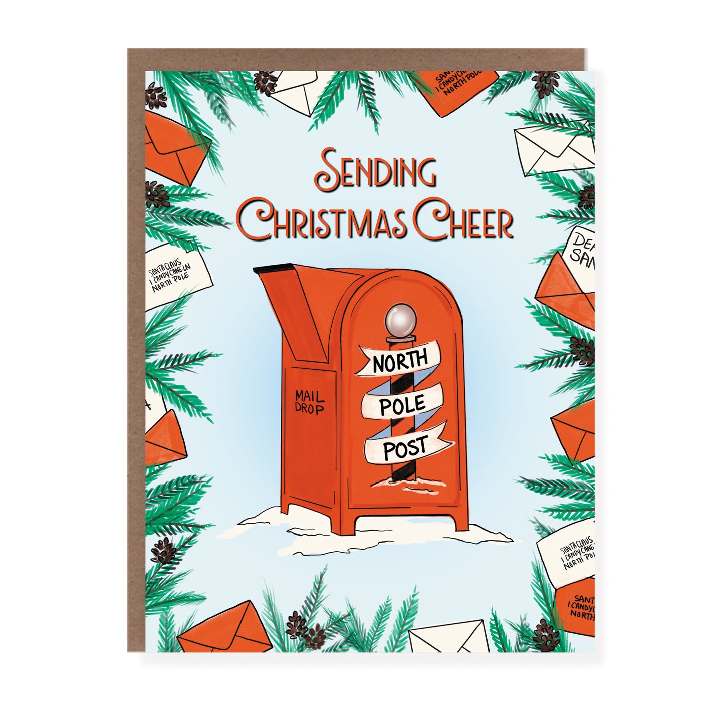 North Pole Post | Christmas Card - Case of 6