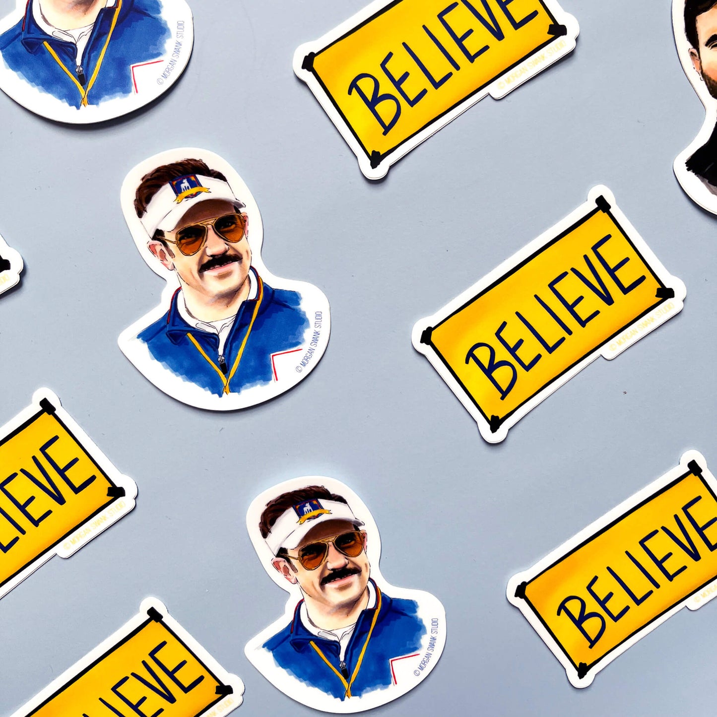 Lasso "Believe" Sticker - Case of 6