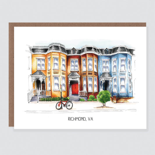 Richmond, Virginia Row House Card - Case of 6