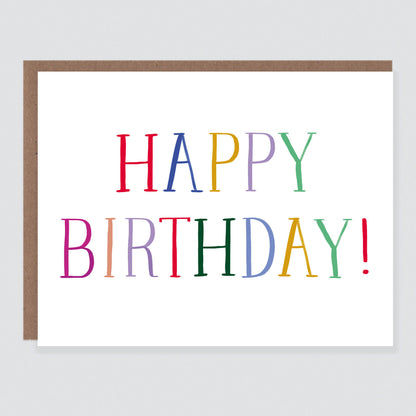 Happy Birthday Multi Block Card - Case of 6