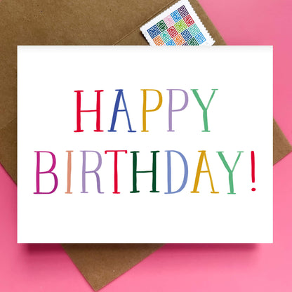 Happy Birthday Multi Block Card - Case of 6