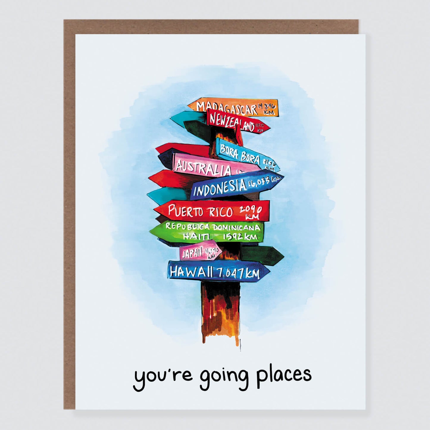 Going Places Card - Case of 6