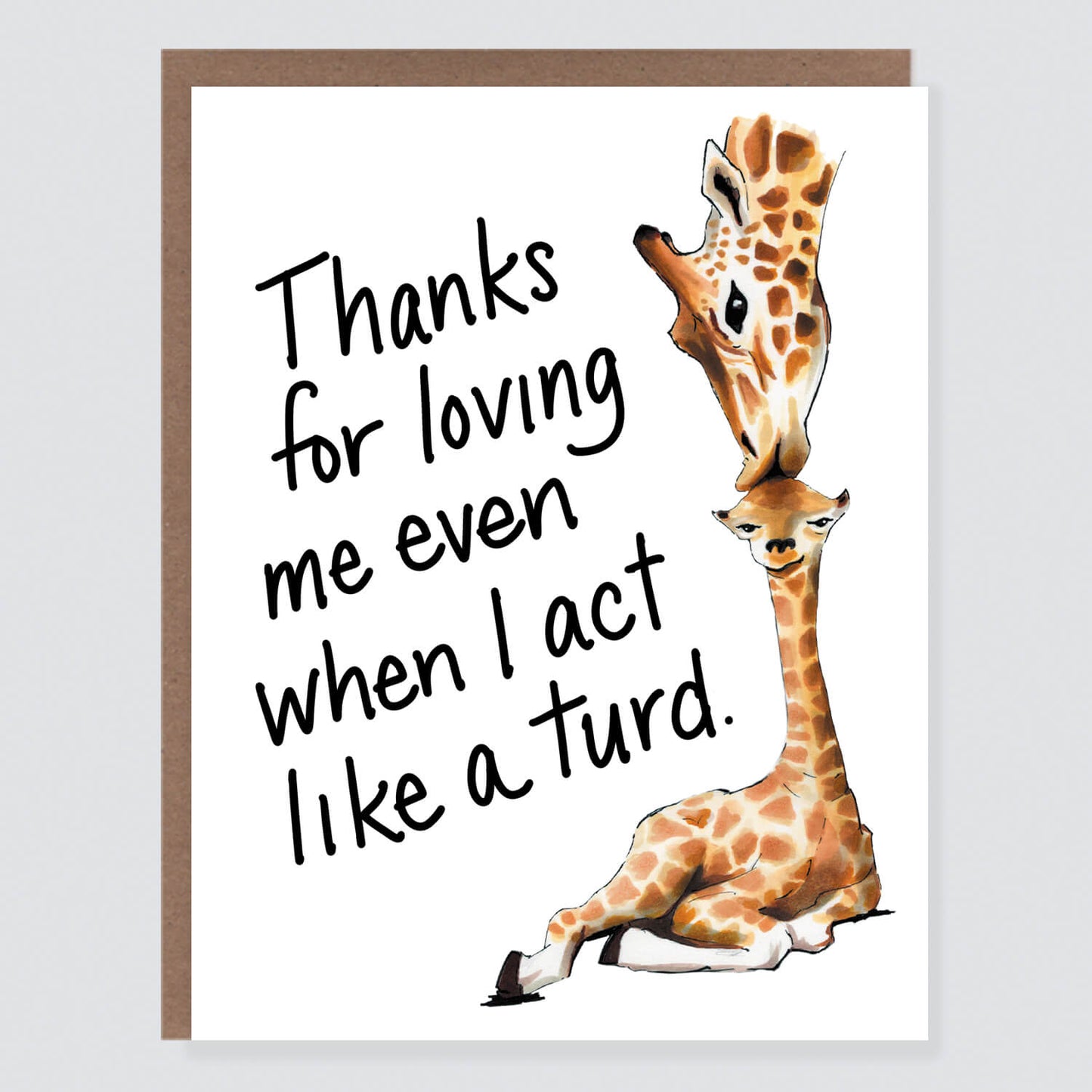 Giraffe Parent Card - Case of 6