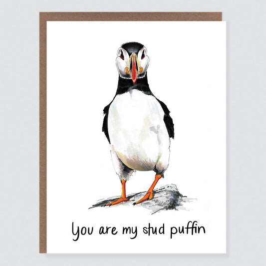 Stud Puffin Card - Case of 6