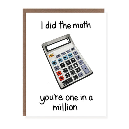 I Did The Math Card - Case of 6