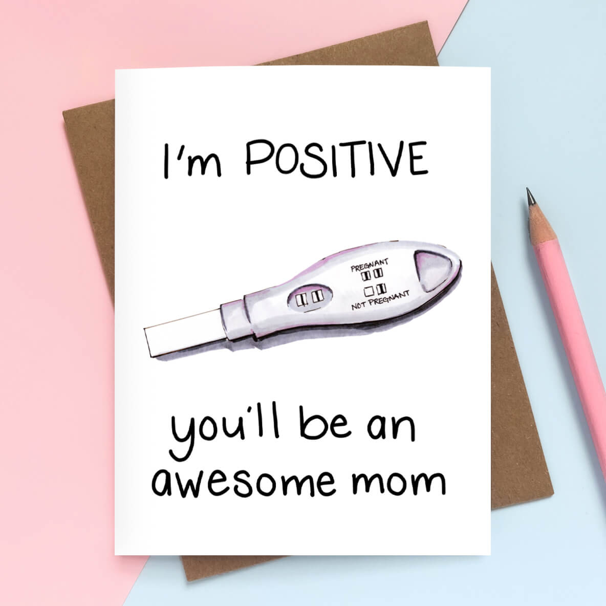 I'm Positive Mom Card - Case of 6