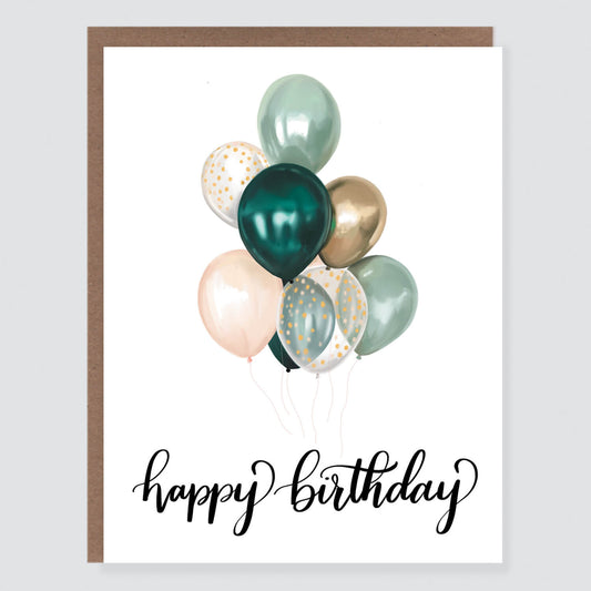 Round Balloon Birthday Card - Case of 6