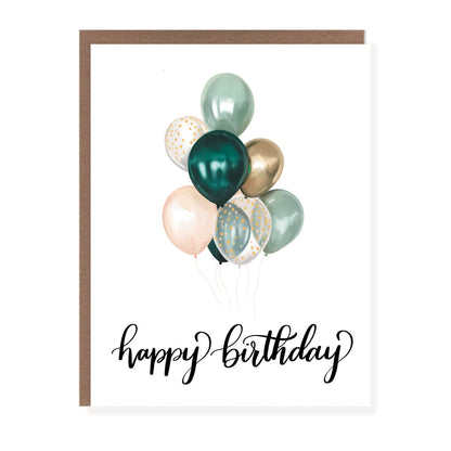 Round Balloon Birthday Card - Case of 6