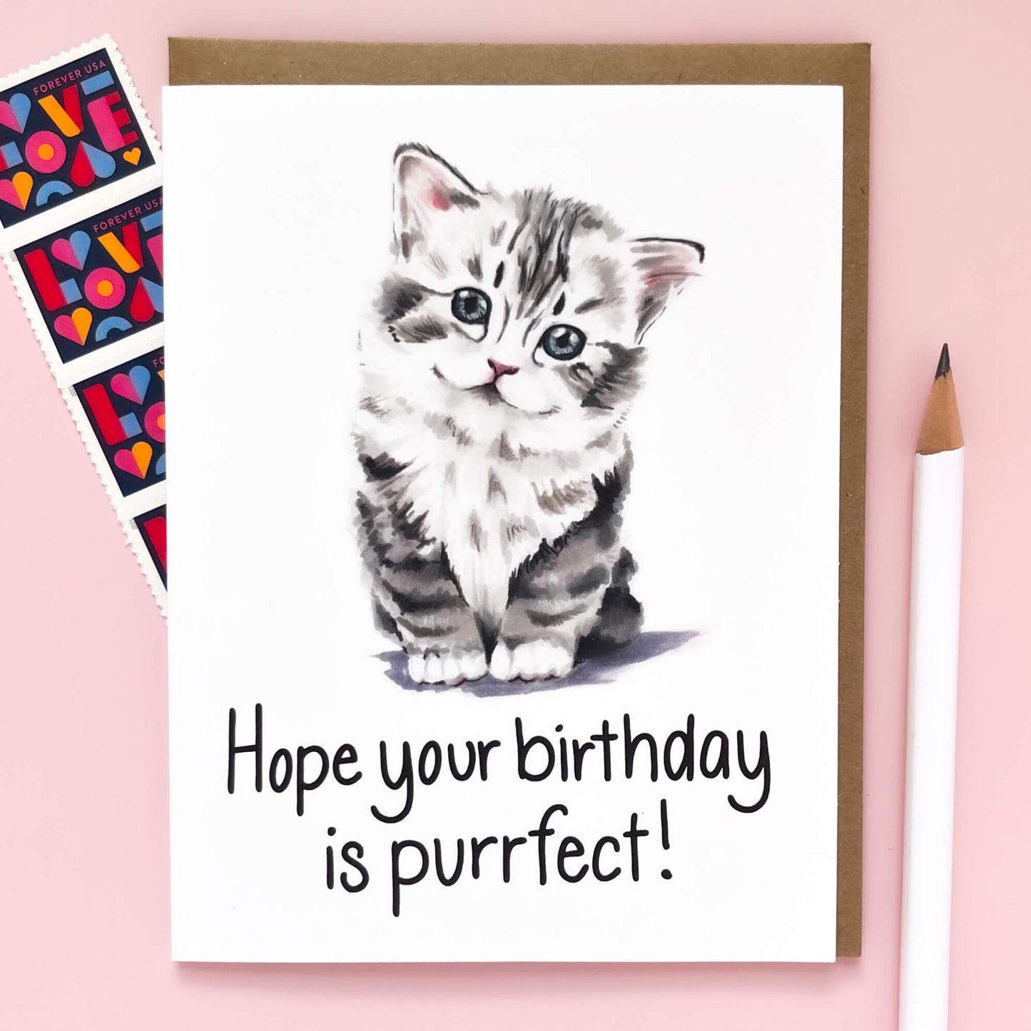 Purrfect Birthday Card - Case of 6