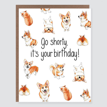 Go Shorty Corgi Birthday Card - Case of 6