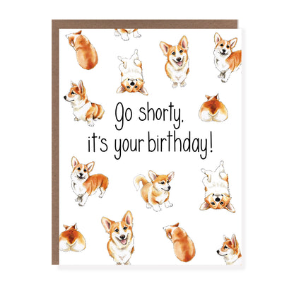 Go Shorty Corgi Birthday Card - Case of 6