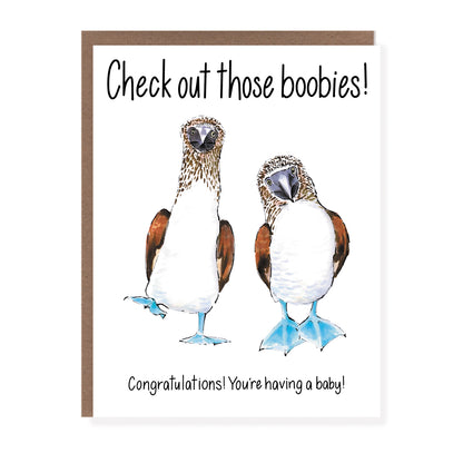 Boobies Pregnancy Card - Case of 6