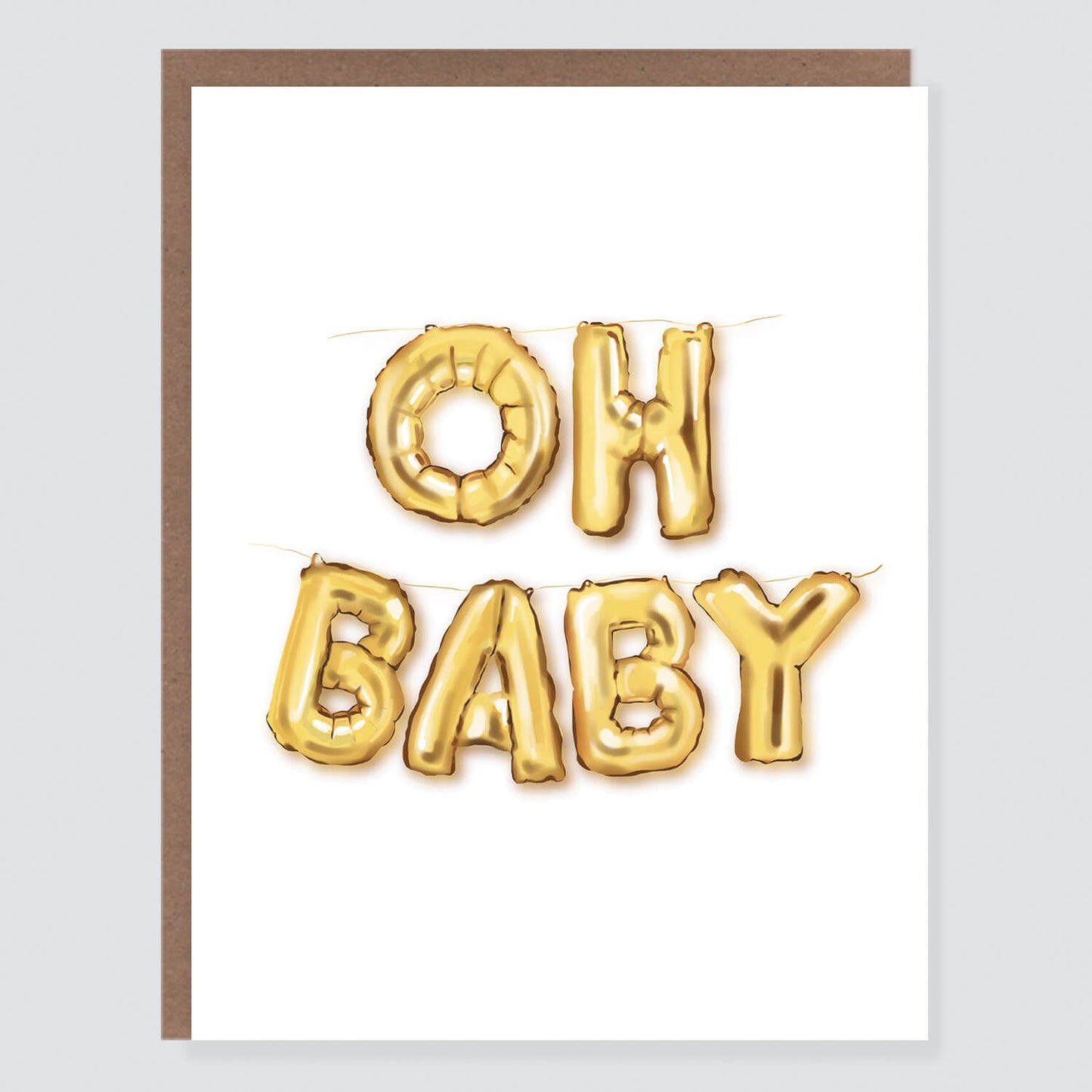 Oh Baby Balloon Card - Case of 6