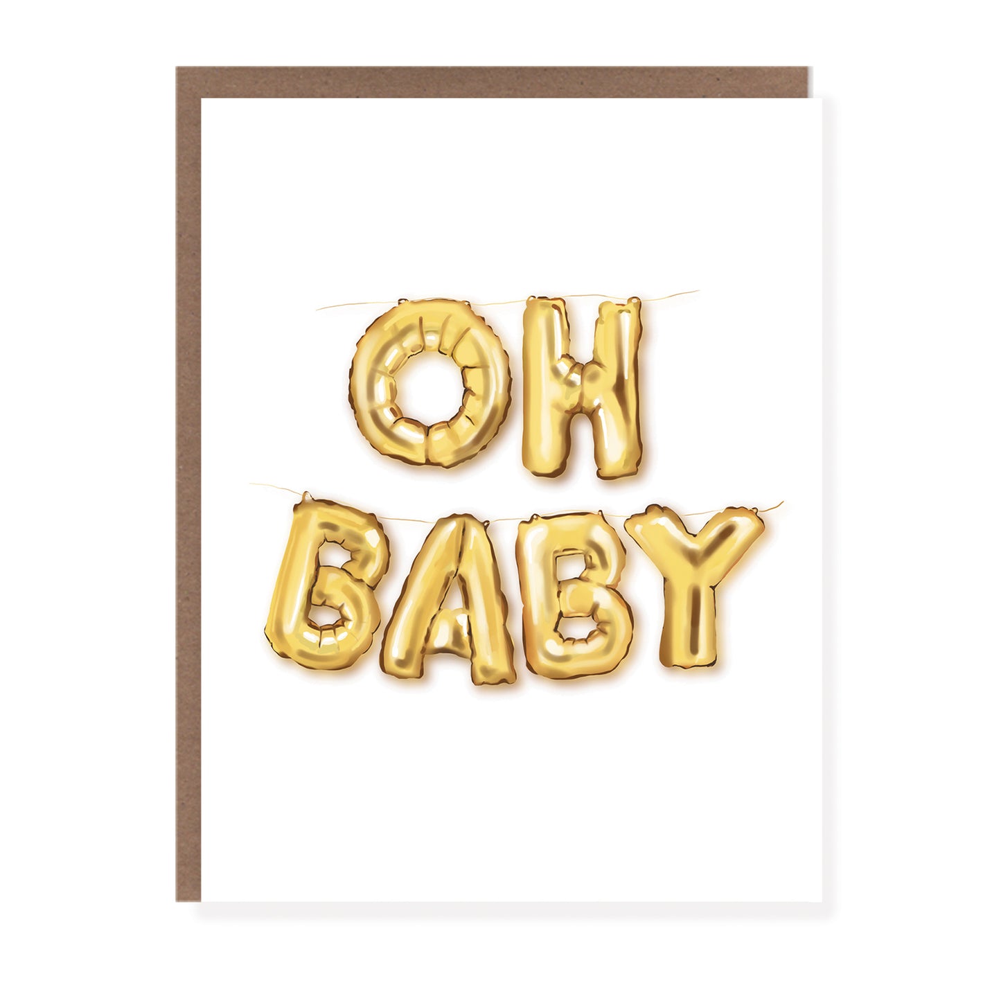 Oh Baby Balloon Card - Case of 6