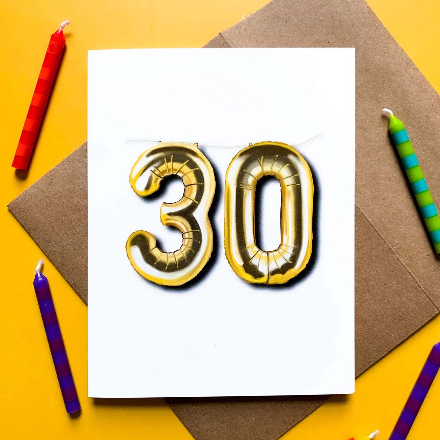 30 Balloon Birthday Card - Case of 6