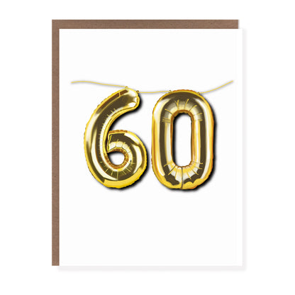 60 Balloon Birthday Card - Case of 6