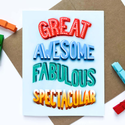 Great Awesome Card - Case of 6