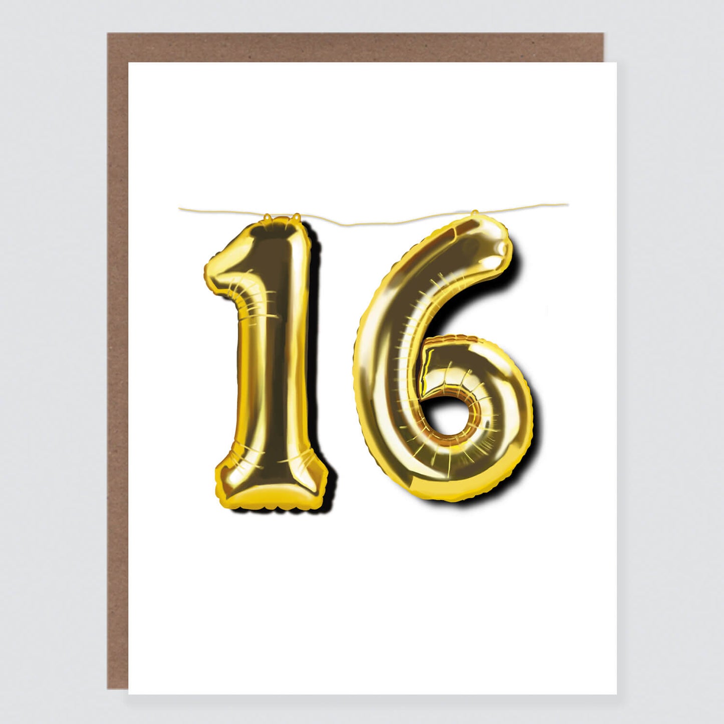 16 Balloon Birthday Card - Case of 6