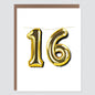 16 Balloon Birthday Card - Case of 6