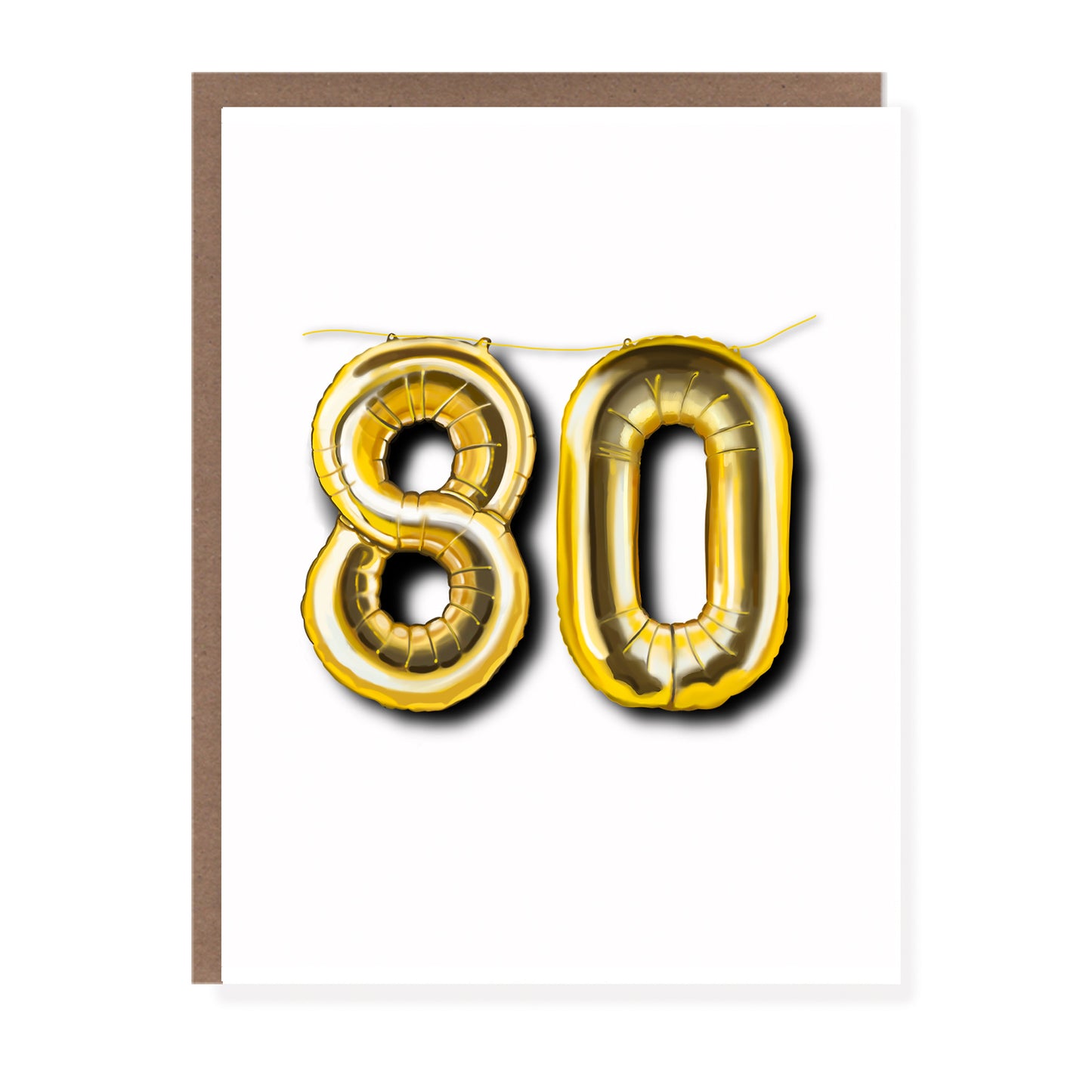 80 Balloon Birthday Card - Case of 6