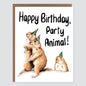 Party Animals Prairie Dogs Birthday Card - Case of 6