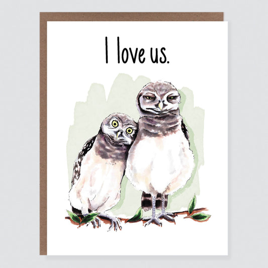 I Love Us Owls Card - Case of 6