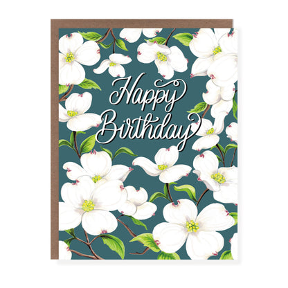 Dogwood Floral Birthday Card - Case of 6