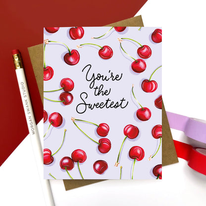You're The Sweetest Cherries | Encouragement Card