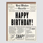 Newspaper Birthday Card - Case of 6