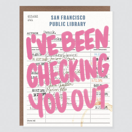 Checking You Out Book Love Card - Case of 6