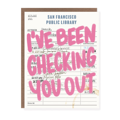 Checking You Out Book Love Card - Case of 6